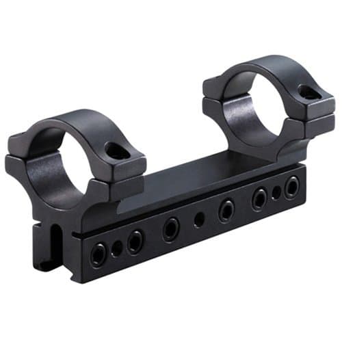 BKL 1-Pc Mount, 4 Long, 1 Rings, 3/8 or 11mm Dovetail, 6 Base Screws, Matte Black