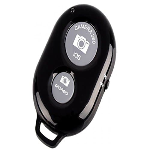 Bluetooth Remote Control Self-timer Wireless Camera Shutter for Apple iPhone iPad iPad Mini iPad Air iPod Samsung Galaxy Note 3 2 HTC ONE (Black)