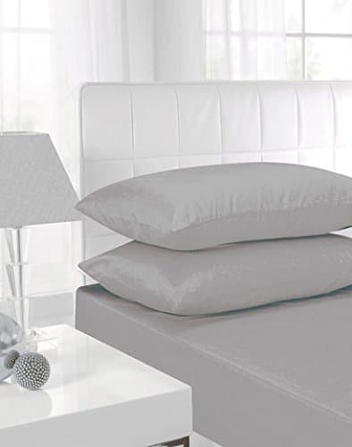 NI Luxury Bedding Non Iron Extra Deep Fitted Bed Sheets 40CM Single, Double, King, Super King Size