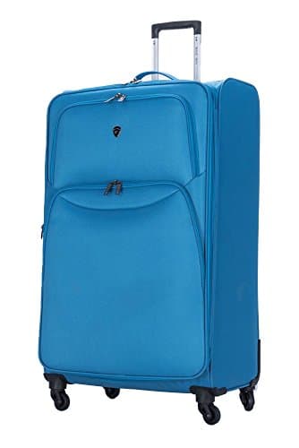 24" Medium Suitcase Super Lightweight 4 Wheel Spinner Hard Shell ABS Luggage Hold Check in Travel Case