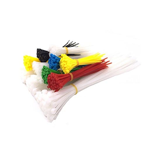 550 Pieces Assorted Nylon Cable Ties Set Zip Ties Self-locking for Home Office Garage and Workshop ( 50 Pieces Ultta Strong 300mm x 4.8mm Plastic Ties included)