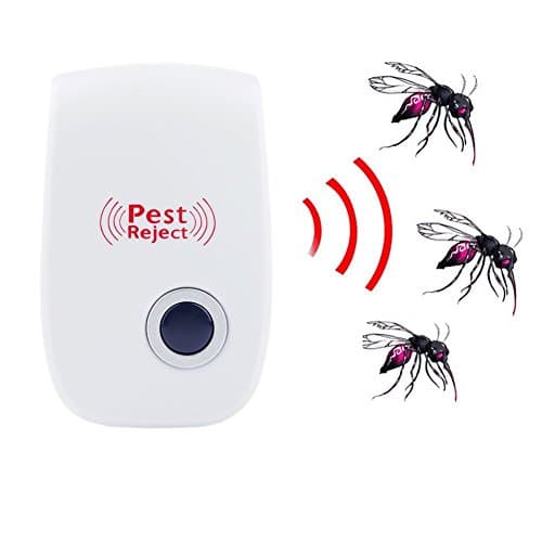 Pest repeller 2 Pack - Pest Reject - Ultrasonic Pest Repeller, Electronic Plug for Insects, Roaches, Flies, Ants, Spiders, Mice, Bugs, Non-toxic Environment - Friendly, Humans &amp; Pets Safe 100%