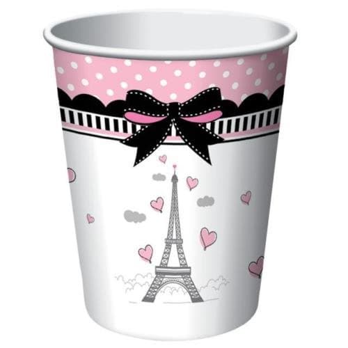 Party in Paris Creative Converting Paper Cups (8 Pack)