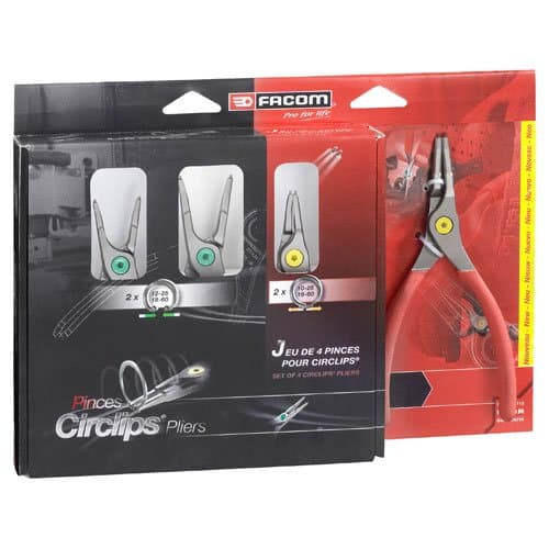 Advanced Facom 4 Piece Circlip Straight Pliers Set [Multi Set] --