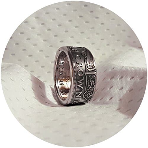 British Half Crown Coin Ring