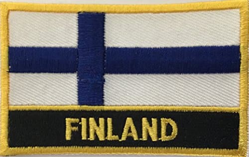Finland Flag Embroidered Rectangle Patch