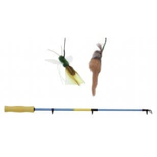 Neko Flies Ultimate Play Pack - Ultimate Rod + Original Kittenator + Birbug PLUS Litterboy Special Organic Catnip