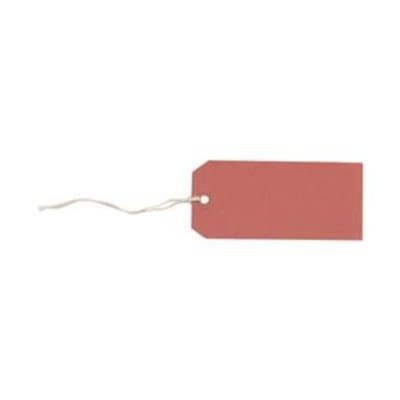 1000 Red Strung Tags 120 x 60 mm String Tie On Parcel