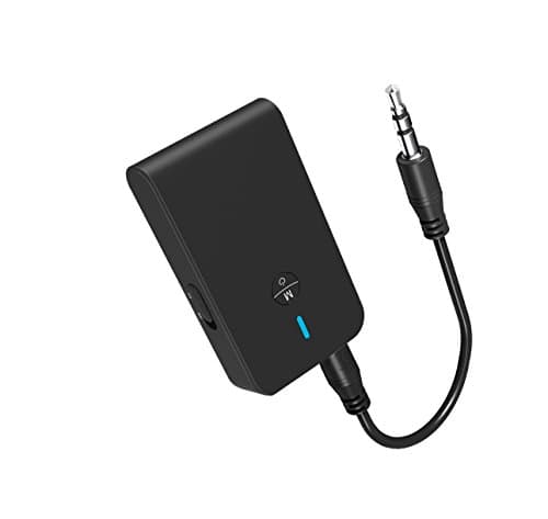 Gerleek Bluetooth Receiver Transmitter 2-in-1 Stereo CSR Wireless Receiver 3.5mm Jack wireless Audio Music Adapter for TV Car Speaker Headphone Home Sound System, 2 Devices support