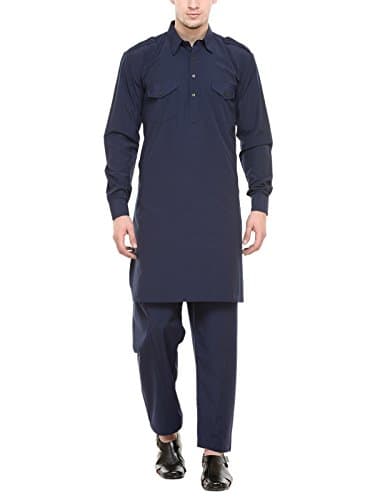 RG Designers Navy pathani kurta Salwar Set
