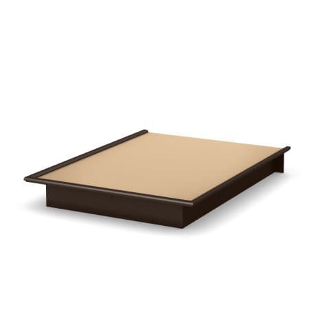 South Shore Basics Queen Platform Bed with Molding, 60'' (Chocolate)