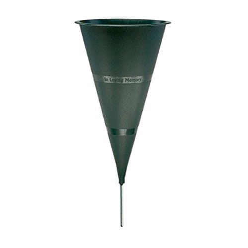 Novelty Green Plastic Cone Vase, 5-Inch