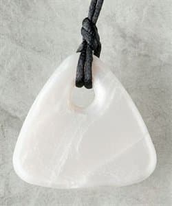 Teething Bling Pearl Triangle Pendant Teether Necklace