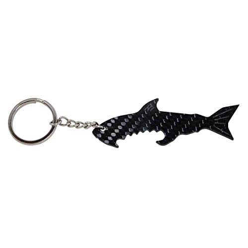 Carbon Fiber Shark Keychain