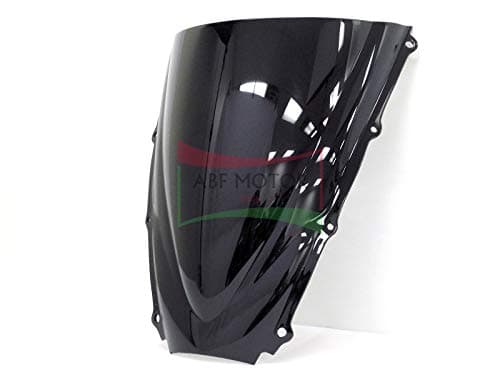Protek ABS Plastic Injection Black Smoke Double Bubble Transparent Windscreen Windshield for 2006 2007 2008 Triumph Daytona 675 SE Triple