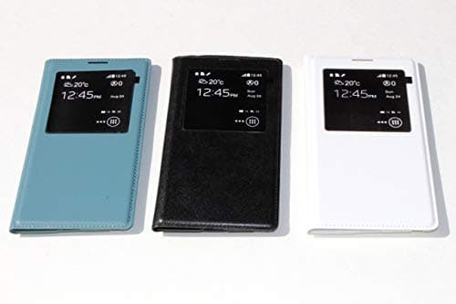 (3 Pack) Note III, Note 3 Folio Cases, PU Leather Slim Case Cover S-View Flip Cover Folio Case for Samsung Galaxy Note 3 (Black, Teal, White)