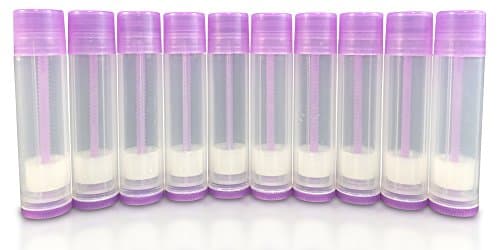 12 New 5.5ml (3/16oz) Empty Lip Balm Containers Tubes by Basic Essential Bottles (Lavender)