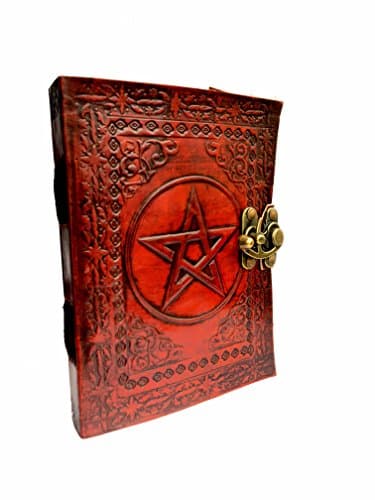 Genuine Handmade Pentagram Leather Journal Notebook