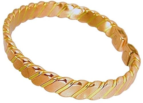 Womens Solid Copper Magnetic Bracelet Cass With Gift Box (6.75)