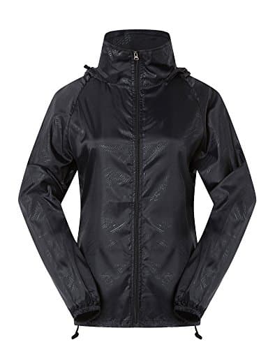 Women's Lightweight Waterproof Jacket Packable Windbreaker Running Coat