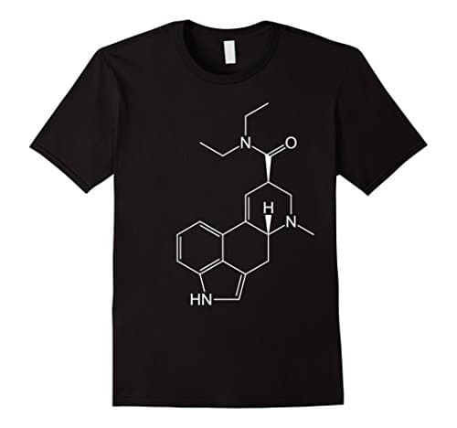 Men's LSD Molecule t shirt Medium Black