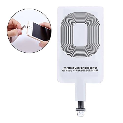 ChuangYan Wireless Charger Charging Pad for iPhone 8/8 Plus, iPhone X, Samsung Note 8, S8/S8 Plus/S7/S7 Edge/S6 and All Qi-Enabled Devices (Wireless Charger Receiver-iPhone)