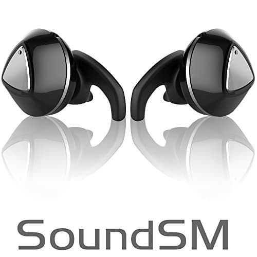 SoundSM 4.2 - TRUE WIRELESS BLUETOOTH HEADPHONES with MICROPHONE - Bluetooth 4.2 - Stereo noise canceling in ear wireless bluetooth earphones with microphone iPhone Androids Bluetooth earbuds