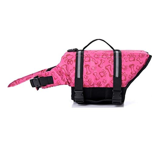 Paw Essentials Dog Life Jackets with Extra Padding for Dogs - Pink, Extra Small, Chest:11.81"-15.75", Neck:6.69"-9.84", Length:7.87"