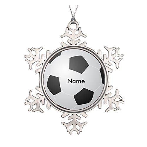 Personalized Name Soccer Christmas Ornament