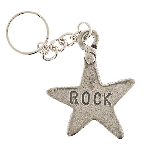 Rock Star Pewter Key Ring