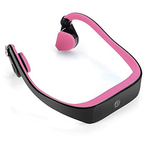 PowerRider Bone Conduction Headset Waterproof Wireless Bluetooth 4.1 Earphone Outdoor Sports Headphone Hands-free with Mic(Pink)