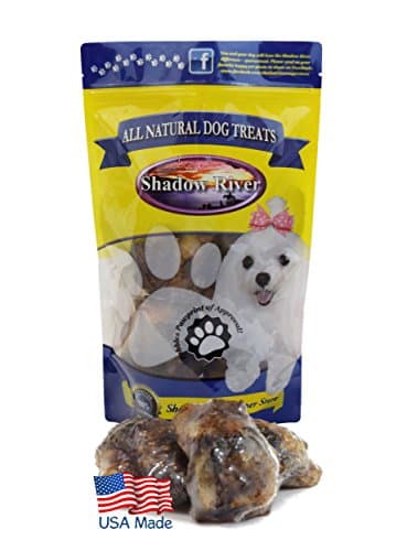 Shadow River All Natural Beef Large Knee Cap Bone Dog Treats - Pack of 4