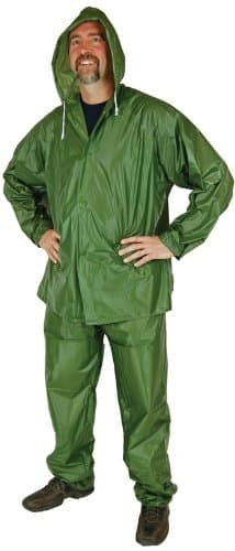 Compact 2-piece Vinyl Rain Suit (Medium) (Lightweight)