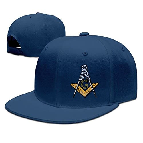 Michgton Freemason Square and Compass 2 Unisex Snapback Adjustable Flat Bill Baseball Cap
