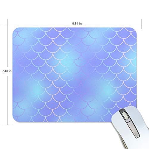 Blud Mermaid Tail Mold Rectangle Creative Painting Durable Comfortable Waterproof Smooth Work Home Extra Large Gaming Mouse Pads