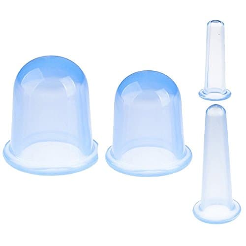 Cellulite Reducing Chinese Cupping Method 4-Piece Suction Cups - Painless way to remove unwanted Cellulites