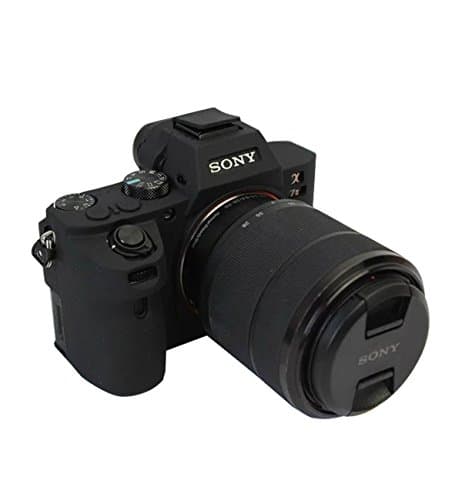 VIXFANNY Silicone Case Rubber Camera Body Protective Case Bag for SONY A7 II Digital Camera + MicroFiber Cloth - Black