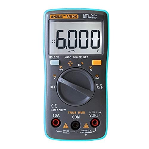 Portable Auto Digital Multimeter 6000Counts Backlight AC/DC Volt Amp Ohm Temperature Meter Ammeter Voltmeter Tester