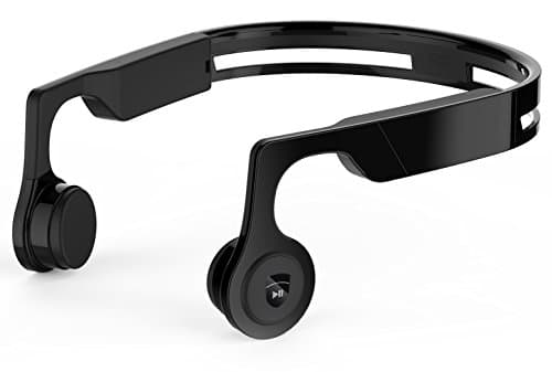 Bone Conduction Headphones, HLQING Bluetooth Wireless Stereo Headset V4.2 Cheek Bone Over The Ear Headset, Sweatproof, Water Resistant Sports Headphone
