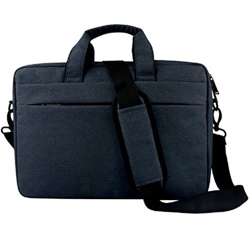 Laptop Shoulder Bag, Multifunctional Computer Briefcase Sleeve Case Cover, Waterproof Polyester Messenger Bags, Stylish Handbag for Men and Women (Navy Blue)