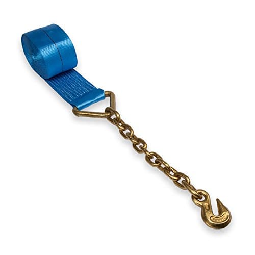 Quality Cargo Control 4"X30' Blue Chain Extension Tie Down Winch Strap 5,400 WLL (6)