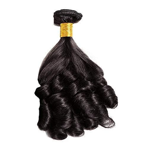 Funmi Curl 10A 1 Bundle Deal Real Virgin Raw Human Hair Unprocessed Weave Weft 100g (18 Inch, Black)
