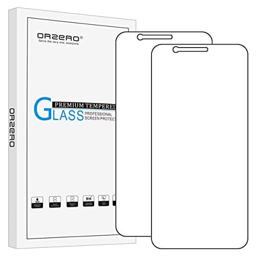 Orzero [2 Pack] for Asus ZenFone 3 Max ZC520TL Tempered Glass Screen Protector 0.26mm Clear 2.5D Arc Edges 9 Hardness High Definition [Lifetime Replacement Warranty]