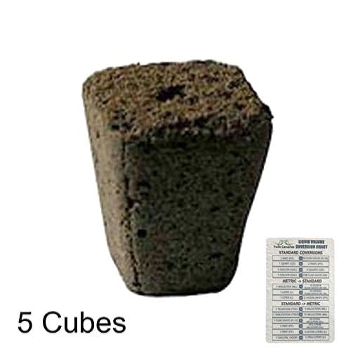 ROOT RIOT ORGANIC SEED CLONE STARTER CUBES + TWIN CANARIES CHART - 5 Cubes