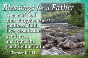 Pass It On Message Cards...Blessings for a Father... Package of 25