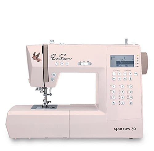 EverSewn Sparrow 30 – 310 Stitch Computerized Sewing Machine With Eversewn Machine Rolling Tote (Navy)