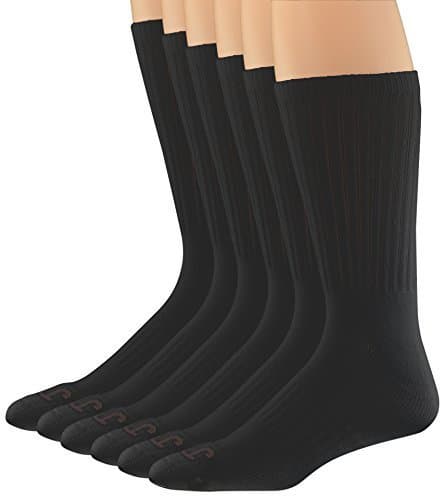 John Wayne, Cotton Crew Socks Outdoor Classics, Antimicrobial, Arch Support 6 Pair