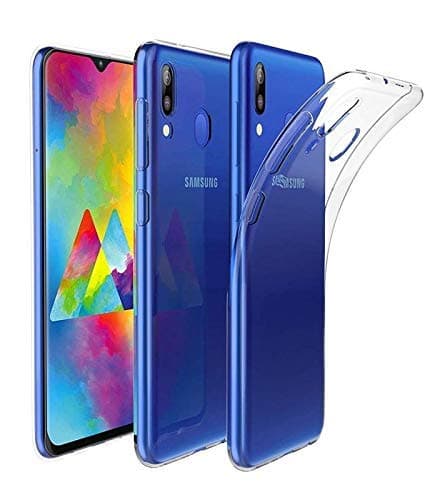 SDO™ Dotted Finish Ultra Thin Silicone Soft Jelly Case Back Cover for Samsung Galaxy A40 Case (Transparent)