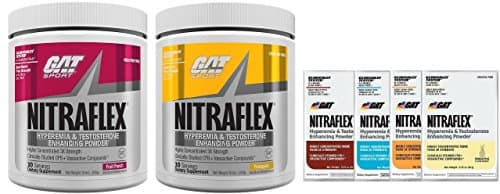 GAT Nitraflex 30svg Combo Pack W/4 Single Serving Packets(FruitPunch+PineApple)