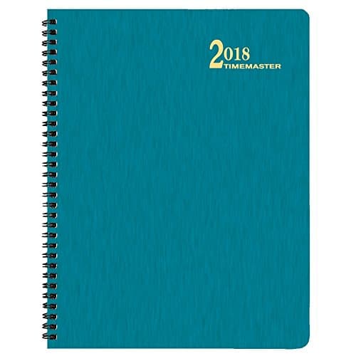 2018 Turquoise TimeMaster Large Softcover Weekly Planner